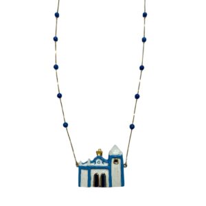 Colar Igreja Praia do Forte Turquesa - Suspiro do Mar