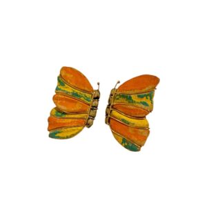 Brincos Borboletas Orange