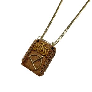 Pingente Patuá Oxóssi Marrom claro