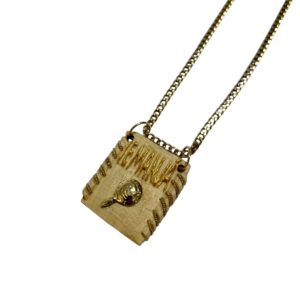 Pingente Patuá Iemanjá Bege